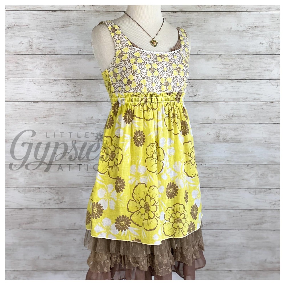 OLD Hippie Flower Child Top - Picture 1 of 12